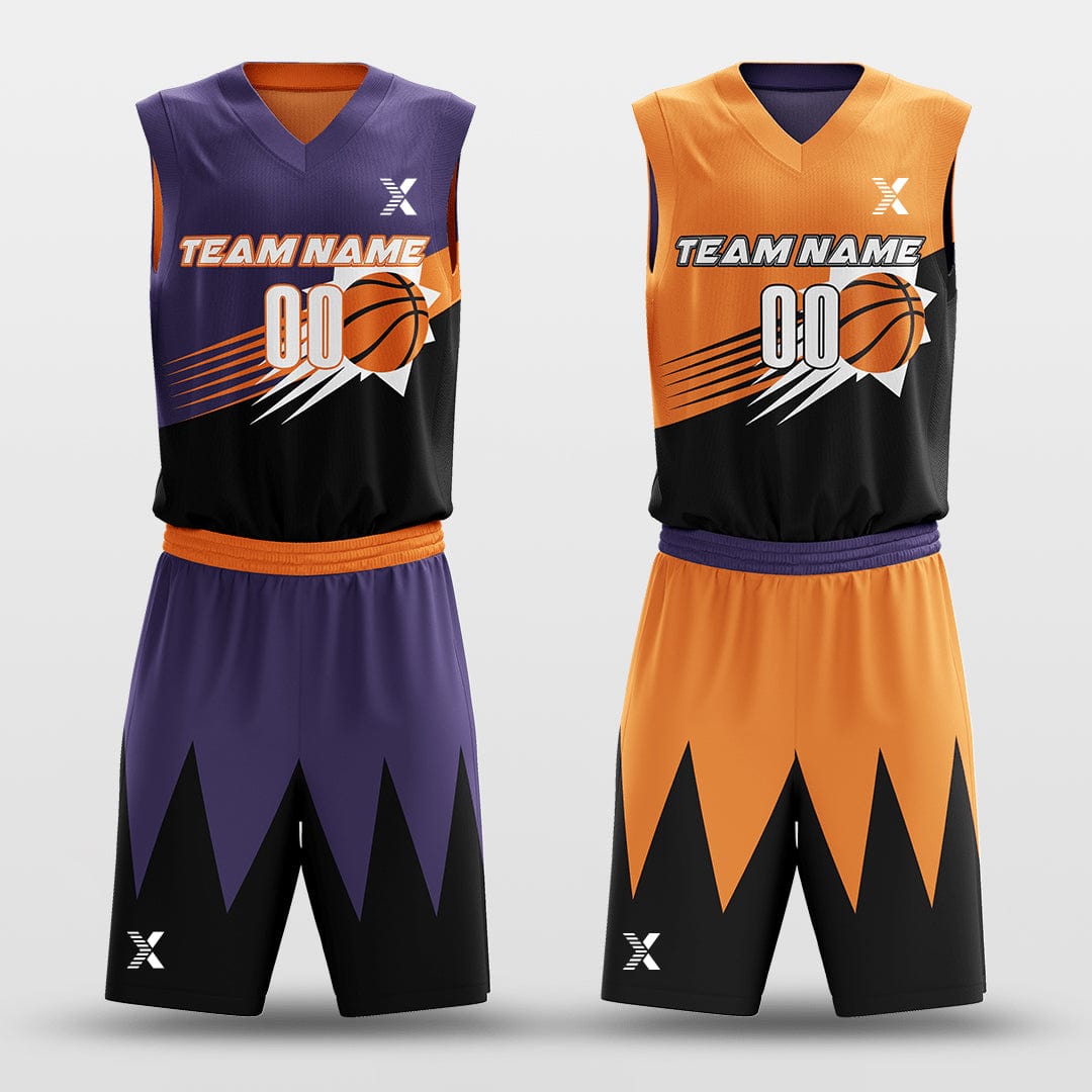 Cikers Sports Sun - Customized Reversible Sublimated Basketball Set