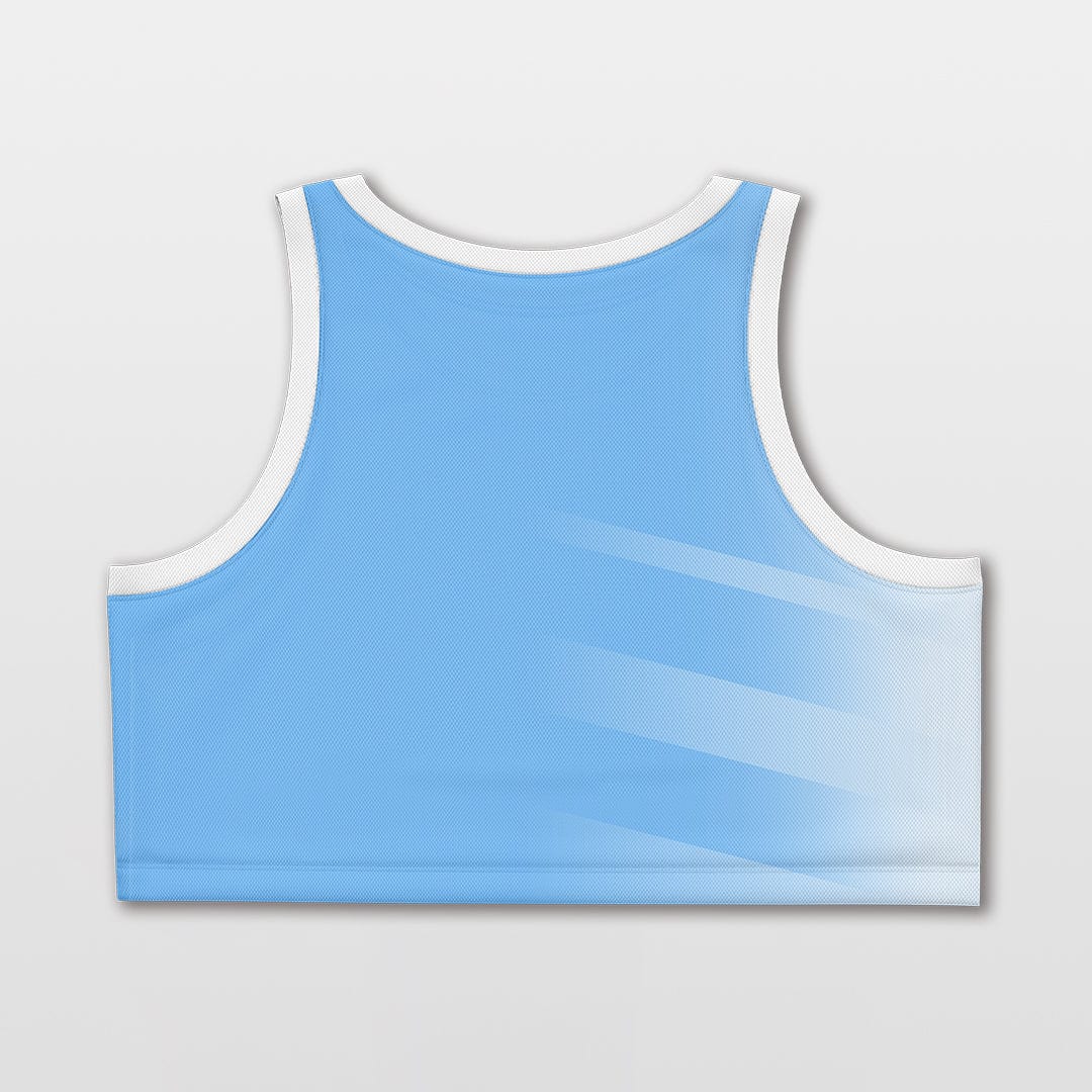 Cikers Sports Tank Top Blue Lake - Customized Women Crop Top Vest Loose Workout