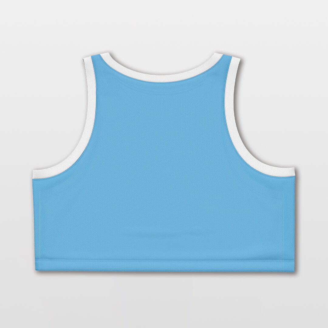 Cikers Sports Tank Top Blue Lightning - Customized Women Crop Top Vest Loose Workout