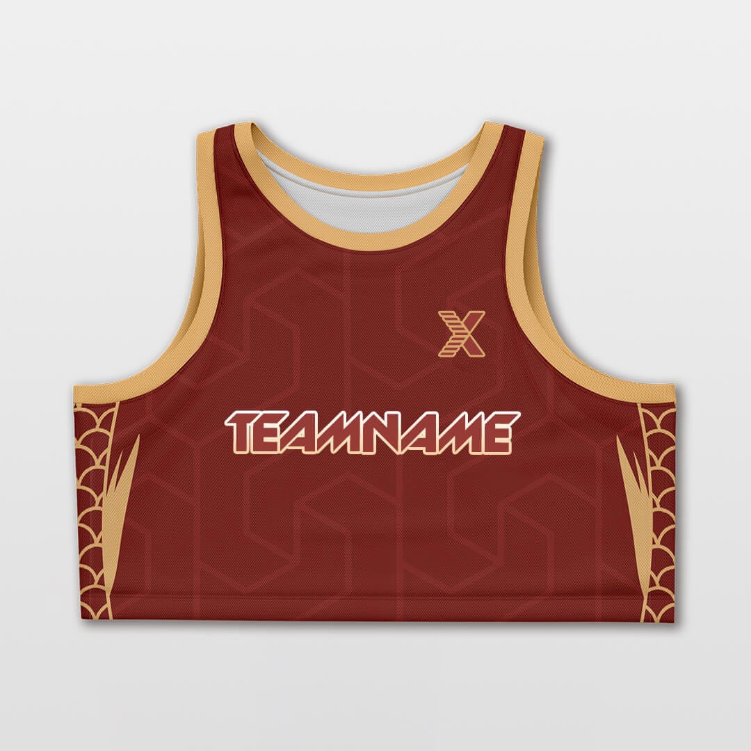 Cikers Sports Tank Top Dragon - Customized Women Crop Top Vest Loose Workout