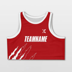 Cikers Sports Tank Top Tiger Claw - Customized Women Crop Top Vest Loose Workout