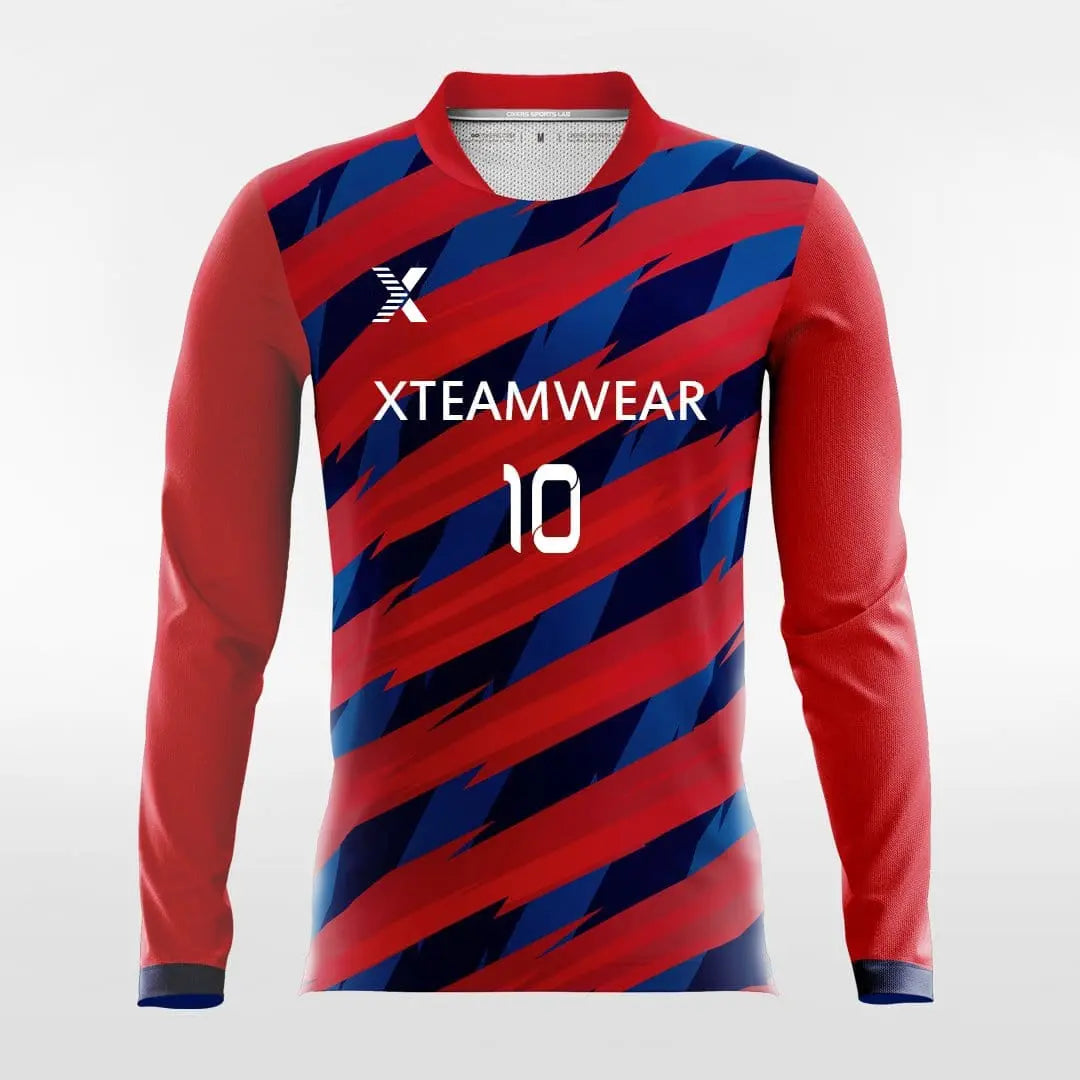 Cikers Sports Thorn - Customized Men's Sublimated Long Sleeve Soccer Jersey