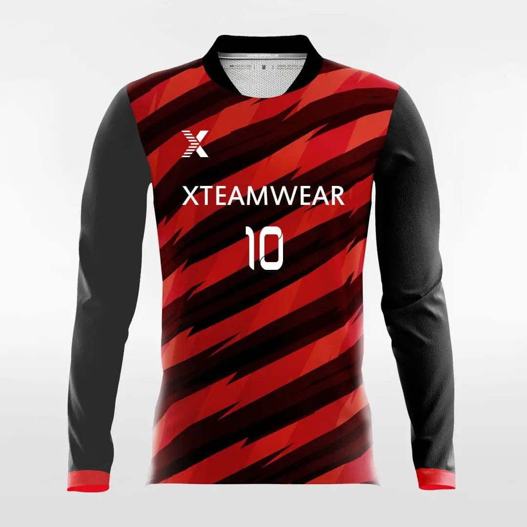 Cikers Sports Thorn - Customized Men's Sublimated Long Sleeve Soccer Jersey