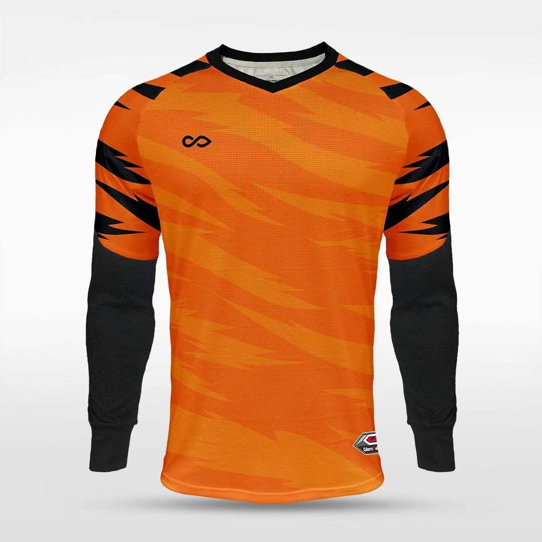 Cikers Sports Tiger Roar - Customized Adult Goalkeeper Long Sleeve Soccer Jersey