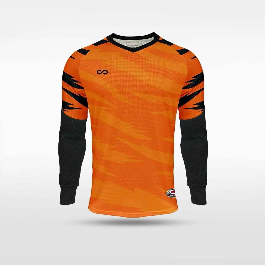 Cikers Sports Tiger Roar - Customized Kids Goalkeeper Long Sleeve Soccer Jersey