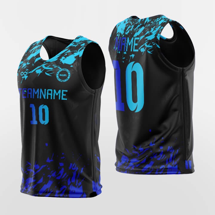 Cikers Sports Training Bibs Blue-Black-Navy / L Pop Camouflage - Custom Training Bibs Sublimation Design