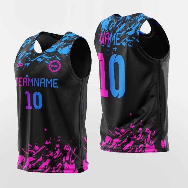 Cikers Sports Training Bibs Blue-Black-Pink / L Pop Camouflage - Custom Training Bibs Sublimation Design