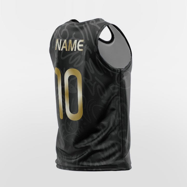 Cikers Sports Training Bibs Cool Black Paisley - Custom Training Bibs Design Sublimation