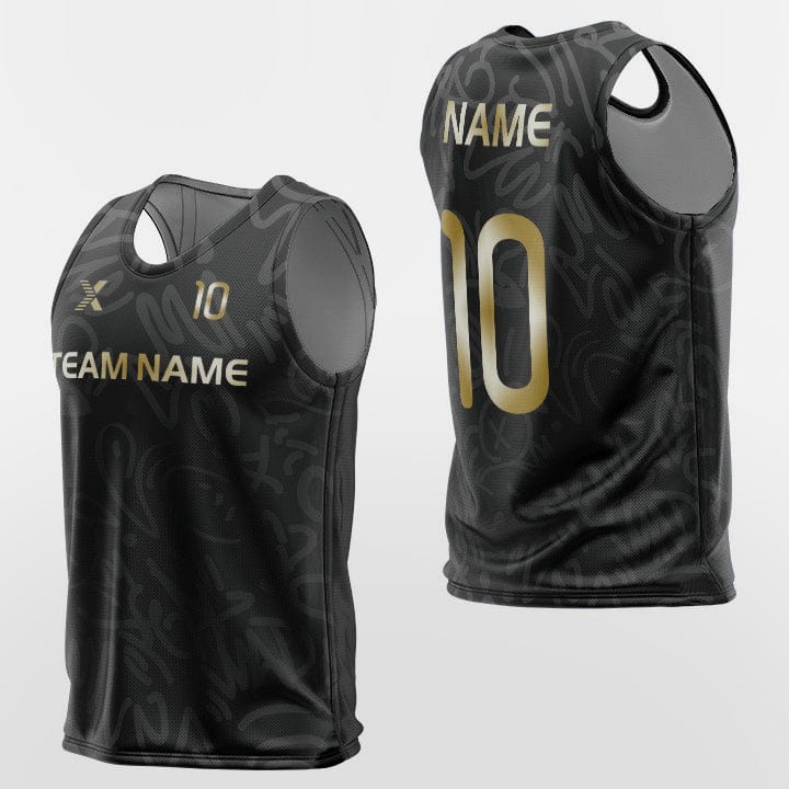 Cikers Sports Training Bibs Cool Black Paisley - Custom Training Bibs Design Sublimation