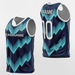 Cikers Sports Training Bibs Cyan Wave Light - Training Bibs Custom Sublimation Design