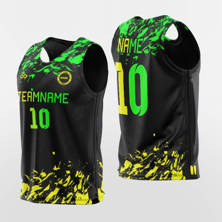 Cikers Sports Training Bibs Green-Black-Yellow / L Pop Camouflage - Custom Training Bibs Sublimation Design