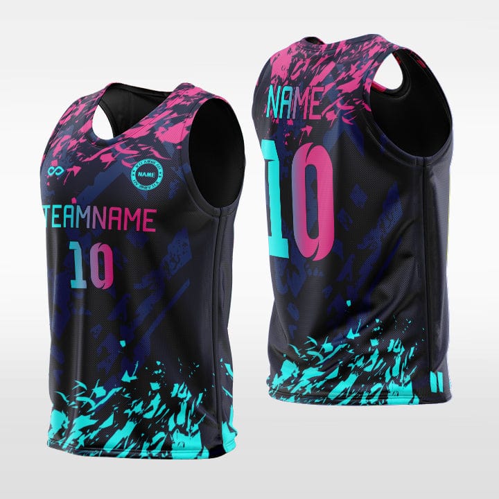 Cikers Sports Training Bibs Pink-Navy-Green / L Pop Camouflage - Custom Training Bibs Sublimation Design