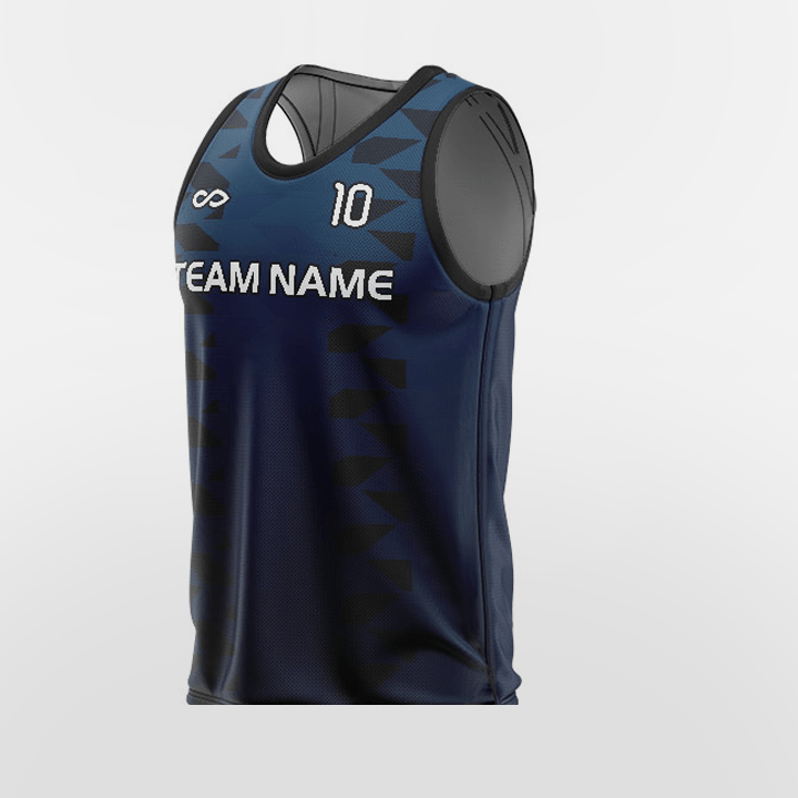 Cikers Sports Training Bibs Retro Blue Geometric - Custom Training Bibs Sublimation Design