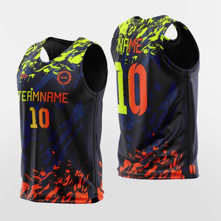 Cikers Sports Training Bibs Yellow-Black-Orange / L Pop Camouflage - Custom Training Bibs Sublimation Design