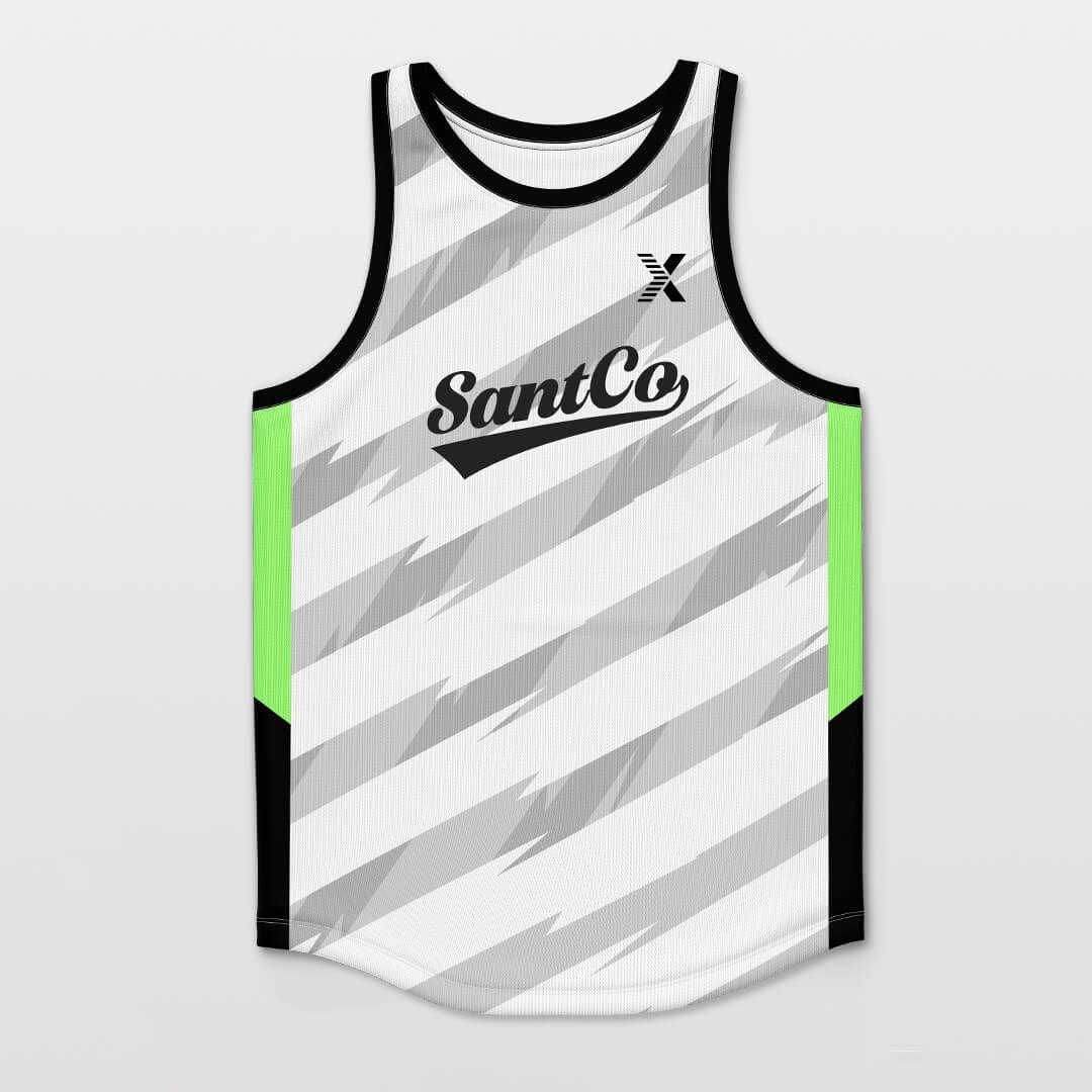 Cikers Sports Velocity - Customized Basketball Jersey Top Stripe Design