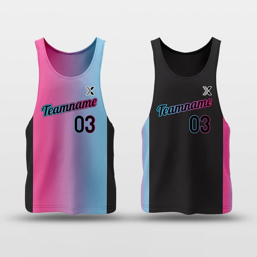 Cikers Sports Vest Setting Sun - Customized Reversible Basketball Jersey Top Quick Dry