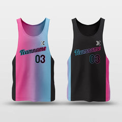 Cikers Sports Vest Setting Sun - Customized Reversible Basketball Jersey Top Quick Dry