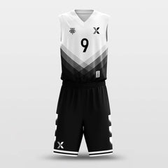 Cikers Sports White & Black / S Blackball - Custom Sublimated Basketball Jersey Set