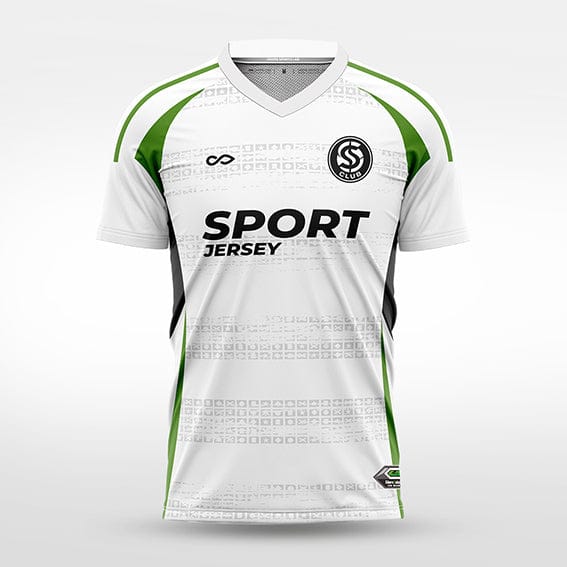 Cikers Sports white green / S Wingback - Custom Soccer Jersey for Men Sublimation - WS201GCHY3