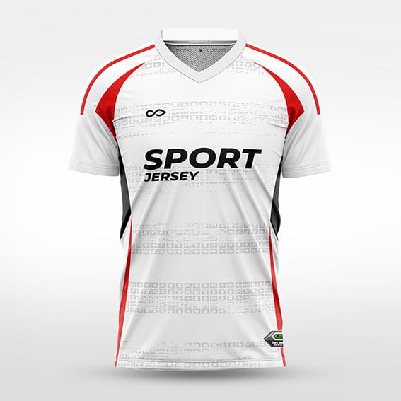 Cikers Sports white red / S Wingback - Custom Soccer Jersey for Men Sublimation - WS201GCHY3