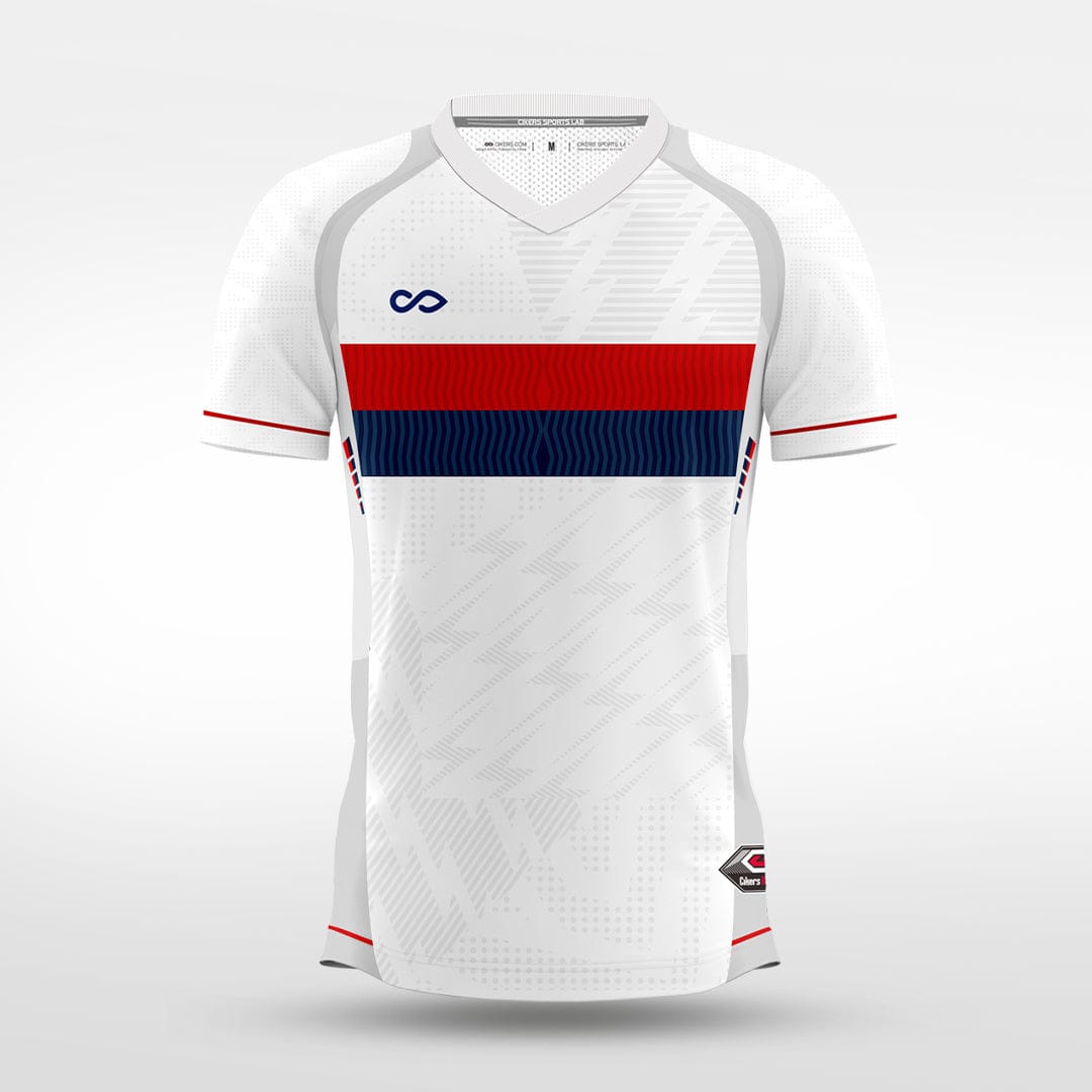 Cikers Sports white / S assault - Custom Soccer Jersey for Men Sublimation - WS201GYVW3