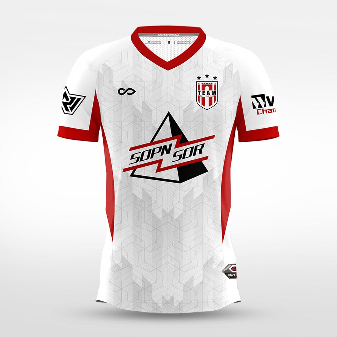 Cikers Sports white / S Flame Domain - Custom Soccer Jersey for Men Sublimation - WS201GYUW3