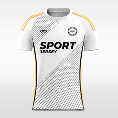 Cikers Sports White / S Geometric Pulse - Custom Soccer Jersey for Men Sublimation FT060327S