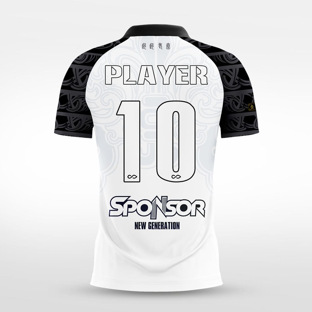 Cikers Sports White War God - Custom Soccer Jersey for Men Sublimation - W18S201AHA1