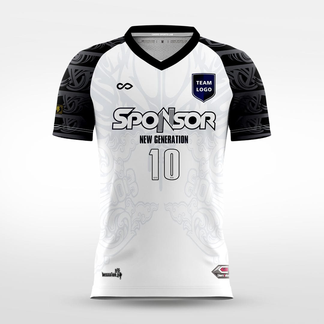 Cikers Sports White War God - Custom Soccer Jersey for Men Sublimation - W18S201AHA1