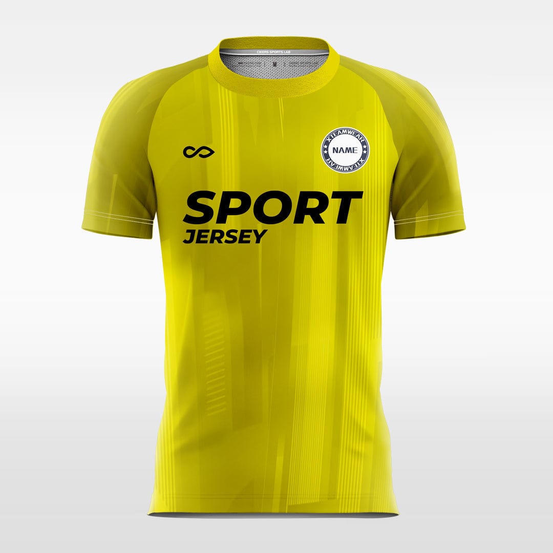 Cikers Sports Yellow / S Jewel - Custom Soccer Jersey for Men Sublimation FT060308S