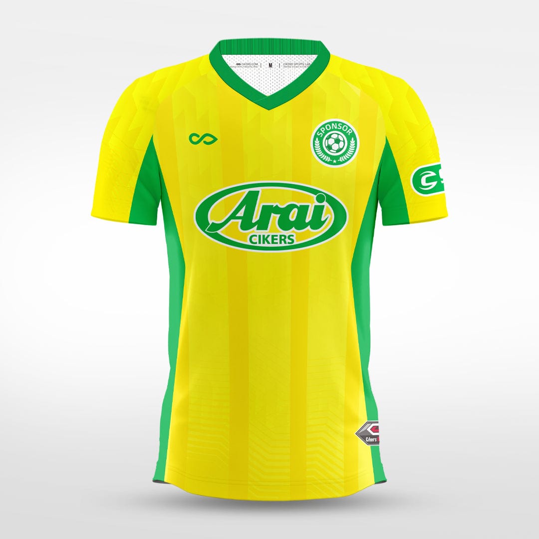 Cikers Sports yellow / S Split Jade - Custom Soccer Jersey for Men Sublimation - WS201GYVF3