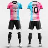 colorful sublimated soccer jersey kit