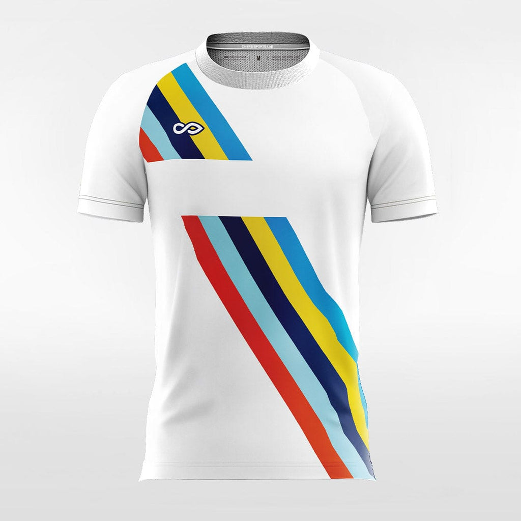 Cool Rainbow - Women Custom Soccer Jerseys White Design-XTeamwear