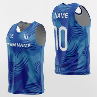 cool print sport training bibs custom blue design