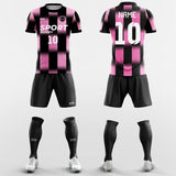 Cool Gradient Plaid - Custom Soccer Jerseys Kit Pink Design