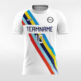 Cool Rainbow - Women Custom Soccer Jerseys White Design