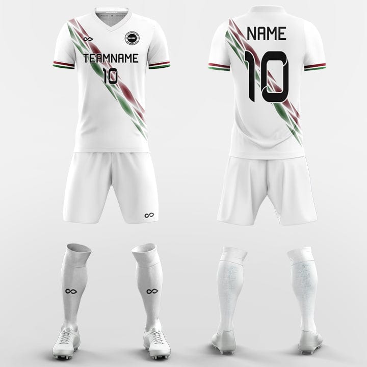 cool white jersey soccer kit design