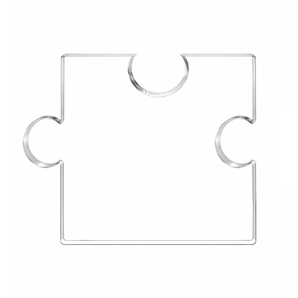 CusPrinting 100*125*14mm: Custom Jigsaw Puzzle Acrylic Block (Medium) - Team Synergy & Connection Achievement Award