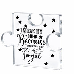 CusPrinting 100*125*14mm: Custom Jigsaw Puzzle Acrylic Block (Medium) - Team Synergy & Connection Achievement Award