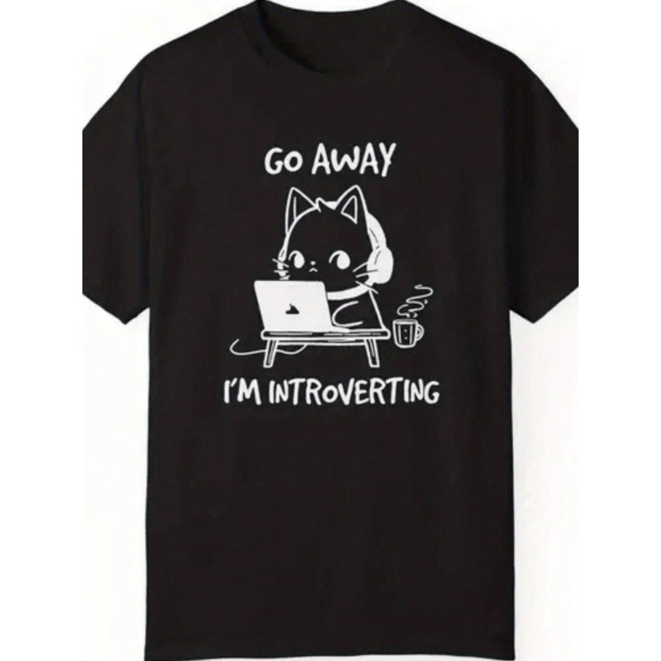 CusPrinting Men's Black Crew Neck Short Sleeve | Ideal For Hiking, Camping, Traveling, And Outdoor Activities, Durable For All-Day Wear, Couple Clothing 2025Family T-Shirt