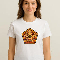 CusPrinting white / S Women's‌ Fashion The Peppergon T-Shirt, Casual Crew Neck Short Sleeve Tee, 100% pure cotton, Medium Stretch,for All Season Comfort Top