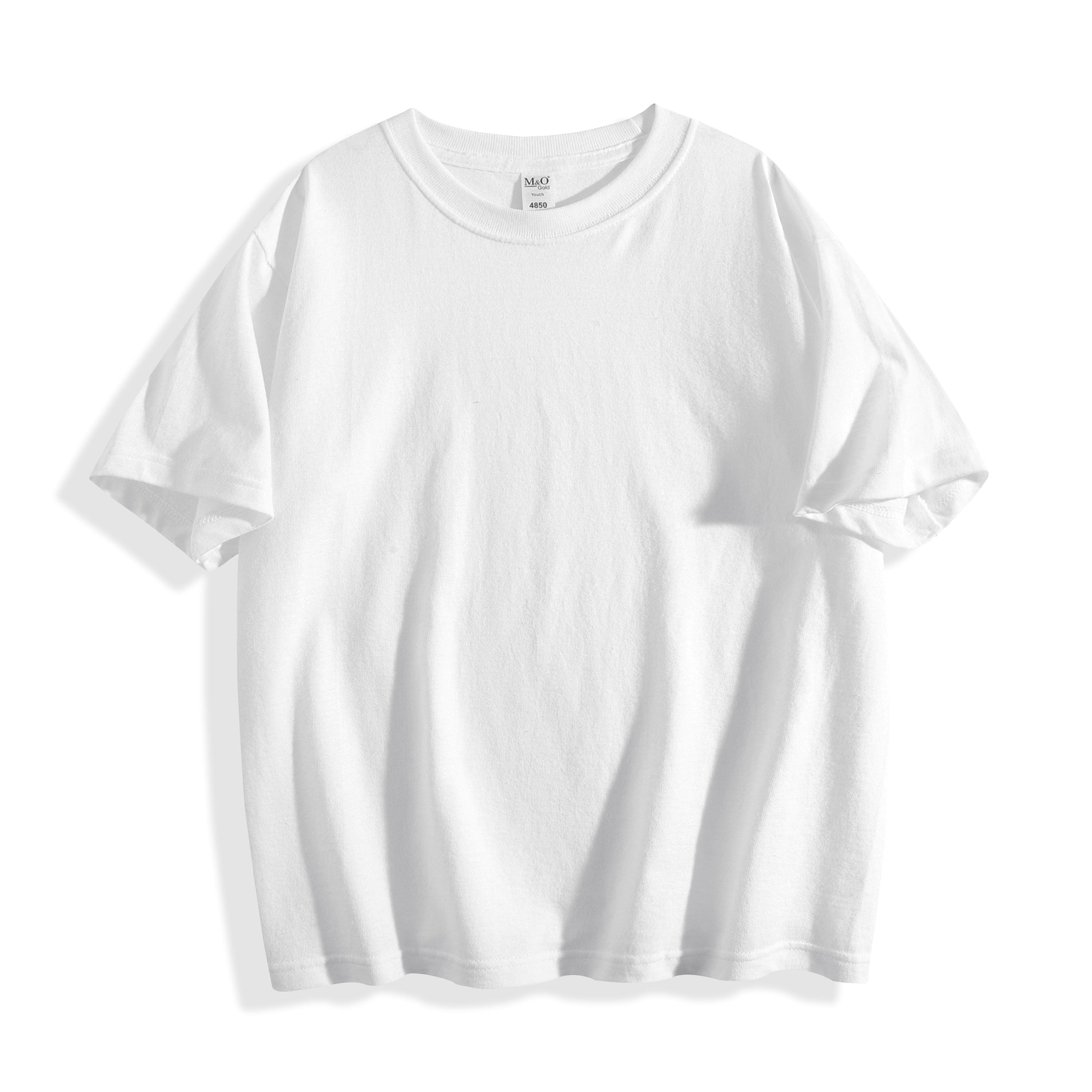 CusPrinting white / XS Custom Kids Cotton T-Shirts - 180gsm Cotton T-Shirts for Teams, Events and Logo Printing