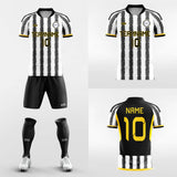 custom black soccer jerseys kit