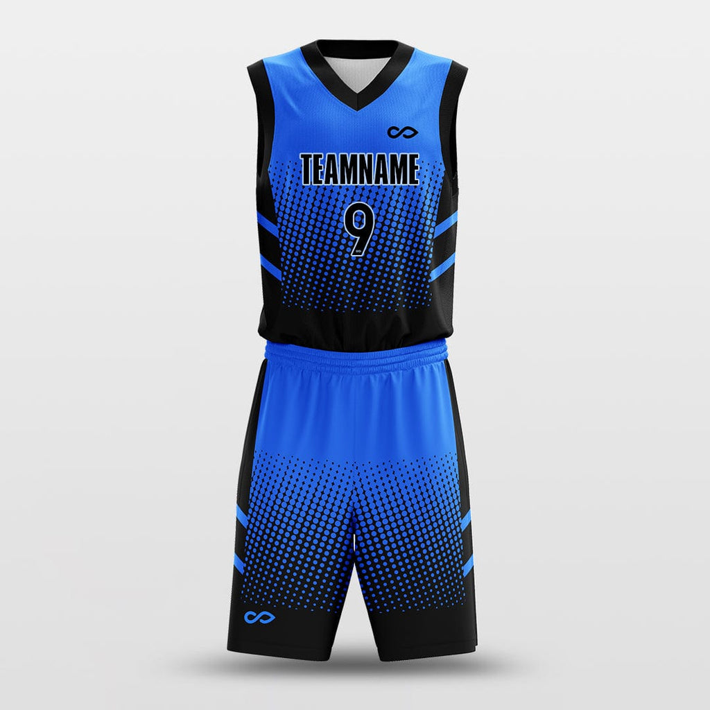 Lattice Blue - Customized Basketball Jersey Design Gradient-XTeamwear
