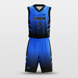 Lattice Blue - Customized Basketball Jersey Design Gradient