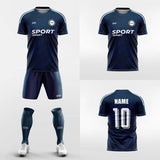 blue custom soccer jerseys kit 