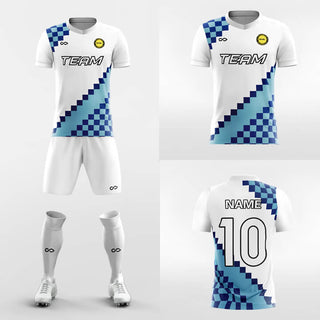   custom blue soccer jerseys kit