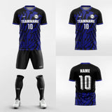  custom blue soccer jerseys kit