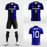 custom blue soccer jerseys kit