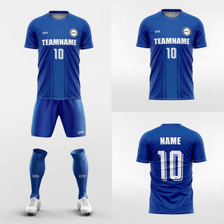 custom blue soccer jerseys kit